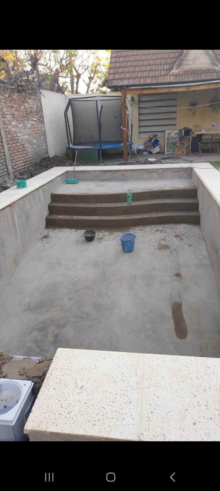 Antes — obra en construcción